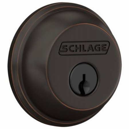 SCHLAGE LOCK BRZ SGL Cyl Deadbolt B60NG716